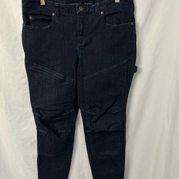 Duluth Trading Jeans Womens 10 Curvesetter Double Flex DoubleChapped Skinny Work - Picture 5 of 10